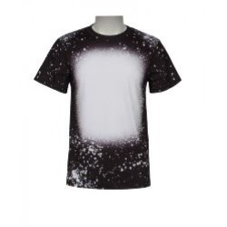  Black 3XL Faux Bleach Sublimation Shirt